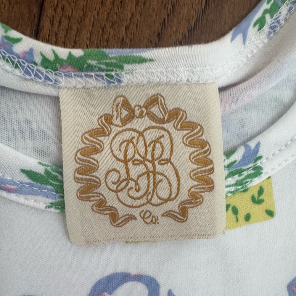 The Beaufort Bonnet Co birthday present print play dress in pima cotton. Size 14 - Picture 3 of 4